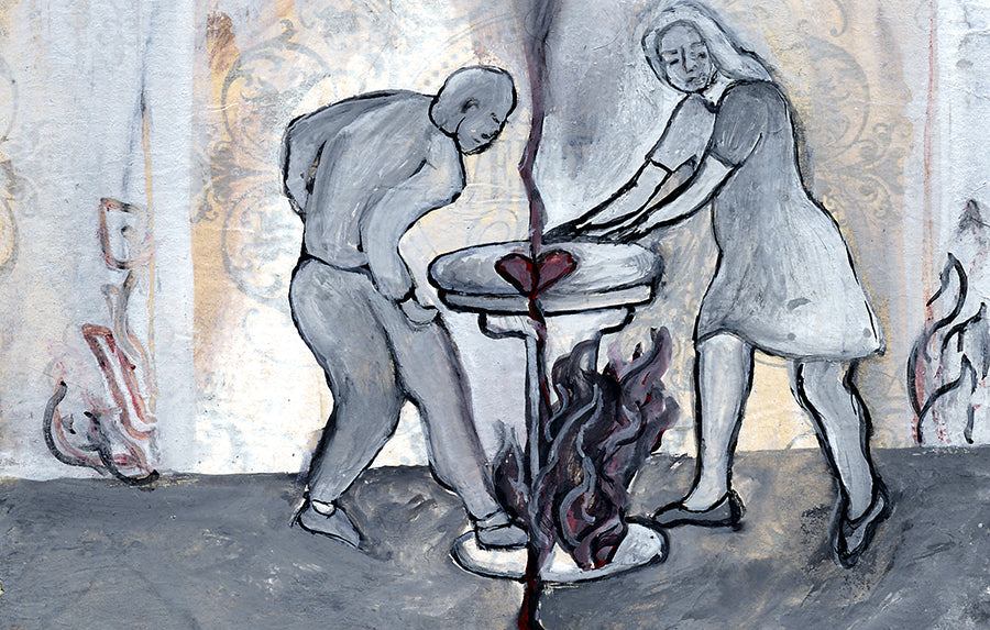 Healing the Wounded Heart of the World, Original Artwork by Jane Sherry