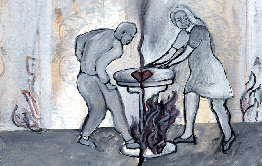 Healing the Wounded Heart of the World, Drawing by Jane Sherry