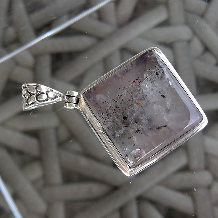 Espiritu Santo Rutilated Amethyst Violet Flame Pendant