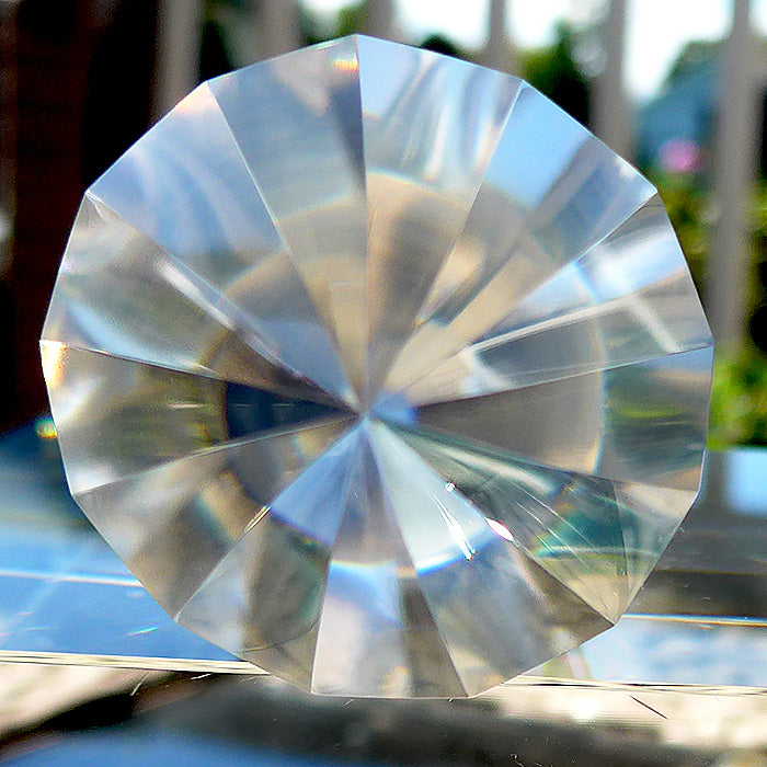 13 Facet Angel Hair Rutile Himalayan Quartz Vogel Wand by David Zhuang