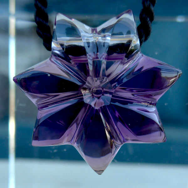 Bolivian Ametrine Flower of Isis Pendant by Lawrence Stoller