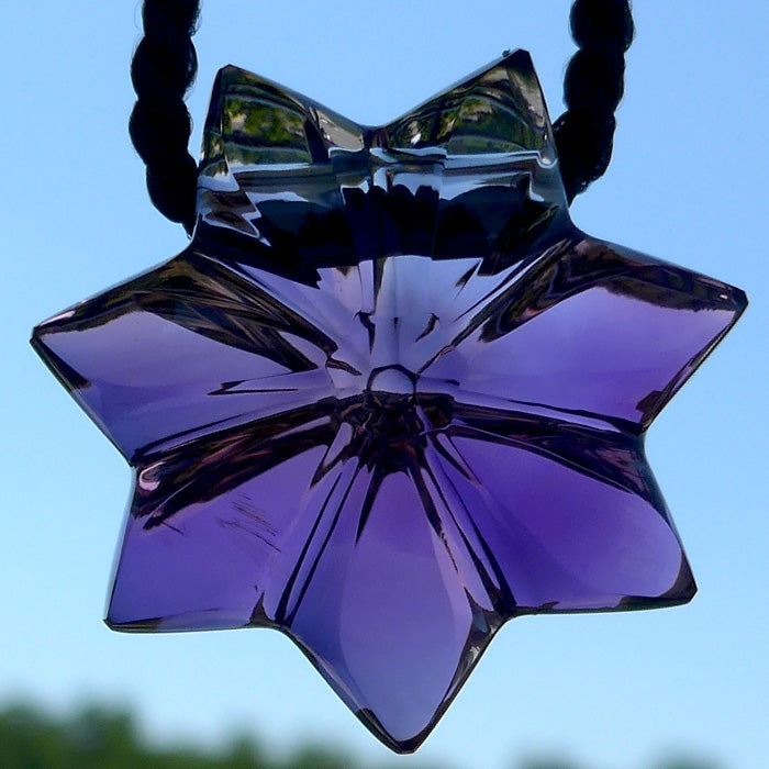 Bolivian Ametrine Flower of Isis Pendant by Lawrence Stoller
