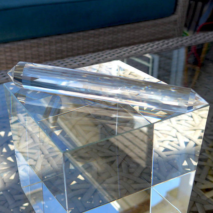 Slender 24 Facet Himalayan Quartz Vogel Wand by David Zhuang