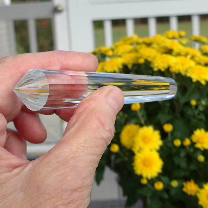 Slender 24 Facet Himalayan Quartz Vogel Wand by David Zhuang