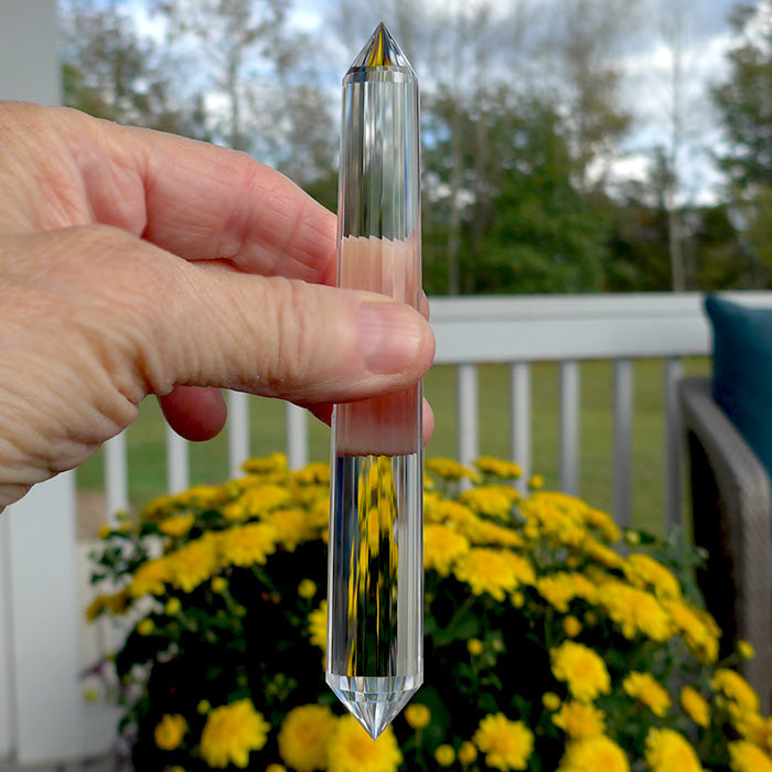 Slender 24 Facet Himalayan Quartz Vogel Wand by David Zhuang