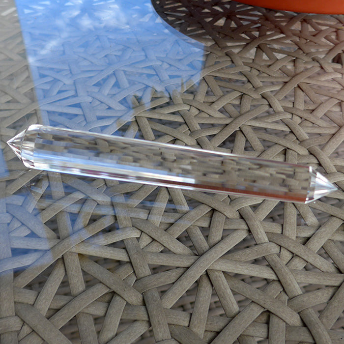 Slender 24 Facet Himalayan Quartz Vogel Wand by David Zhuang