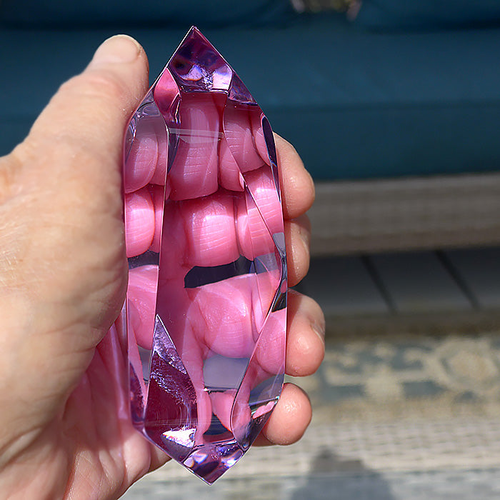 Lustrous Trichroic Lavender Quartz Infinite Energy Wand by Kings Amao