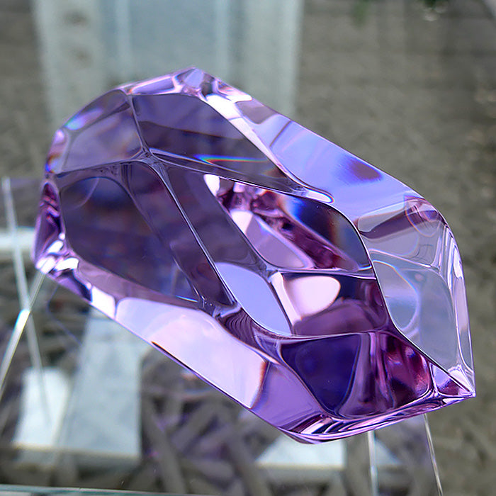 Compact Trichroic Lavender Quartz Infinite Energy Wand by Kings Amao