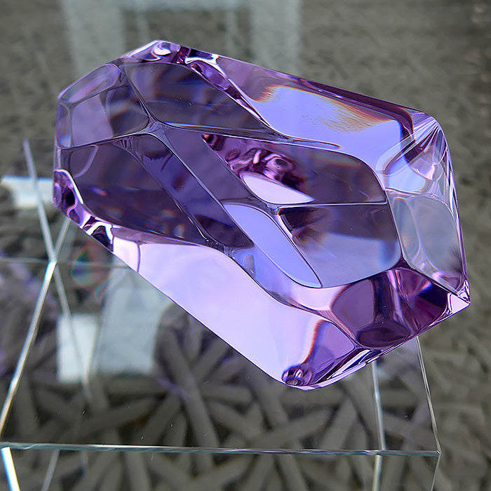 Compact Trichroic Lavender Quartz Infinite Energy Wand by Kings Amao