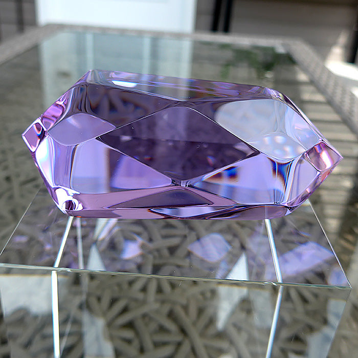 Compact Trichroic Lavender Quartz Infinite Energy Wand by Kings Amao