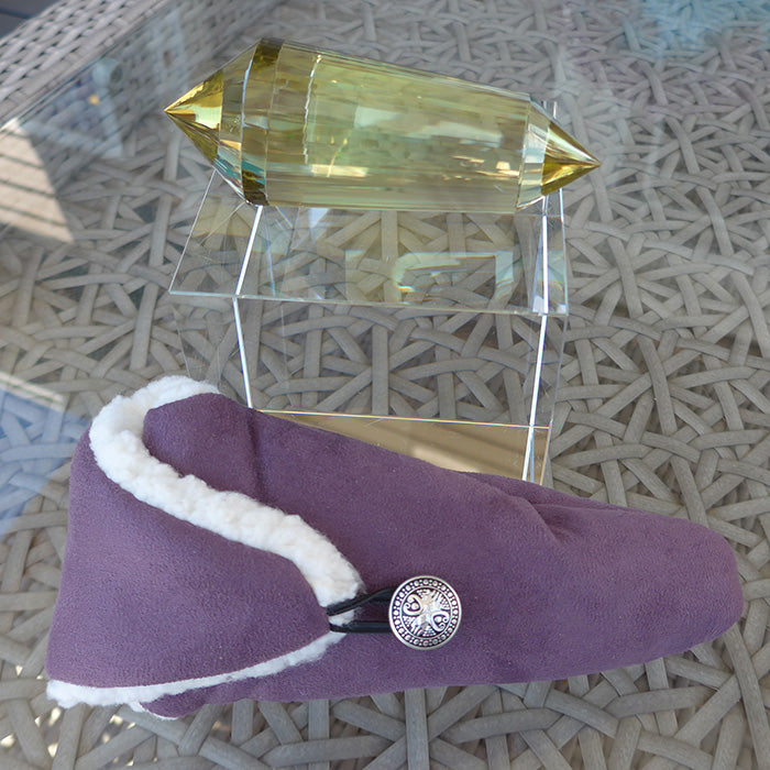Jumbo 48 Facet Citrine Vogel Wand with Chevron Zones