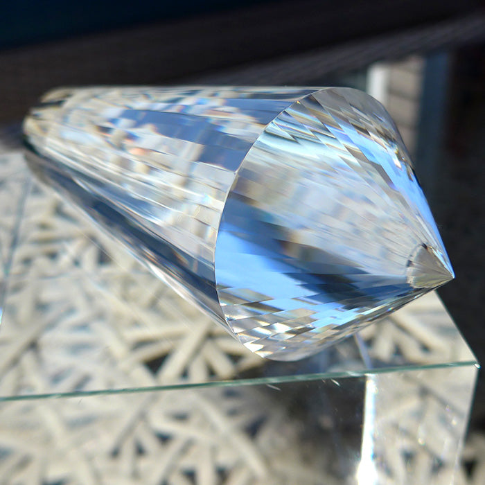 Brilliant 48 Facet Himalayan Quartz Vogel Wand by David Zhuang