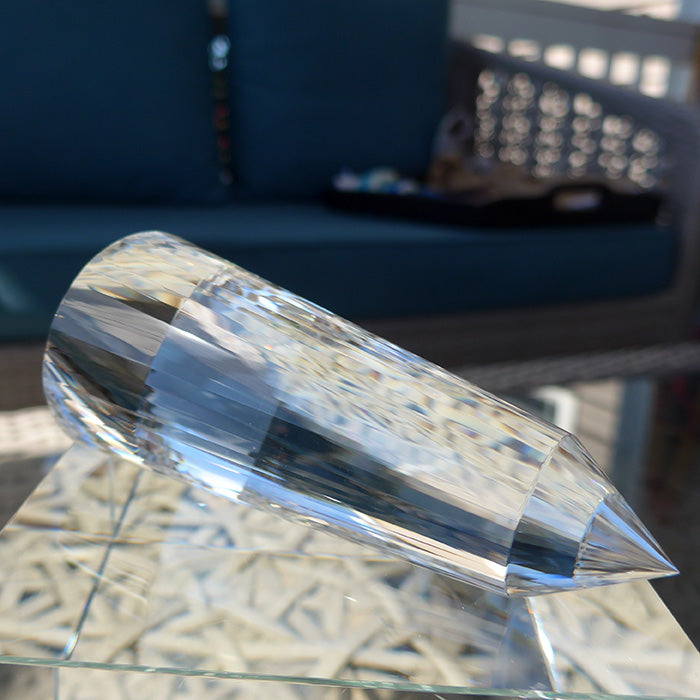 Brilliant 48 Facet Himalayan Quartz Vogel Wand by David Zhuang