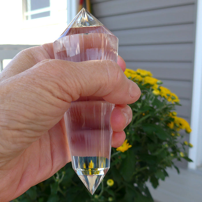 Brilliant 48 Facet Himalayan Quartz Vogel Wand by David Zhuang