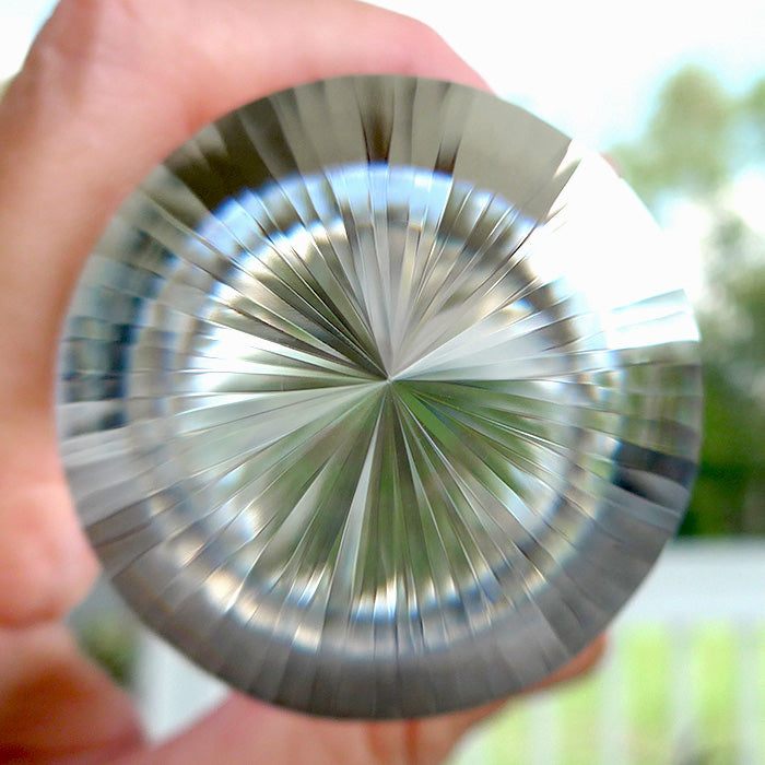 DEEP DISCOUNT: Sparkling 64 Facet Himalayan Quartz Vogel Wand by David Zhuang