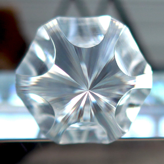 Collector's Item: Compact Hexagonal Six Gate 144 Facet Vogel Dream Wand by Ray Pinto