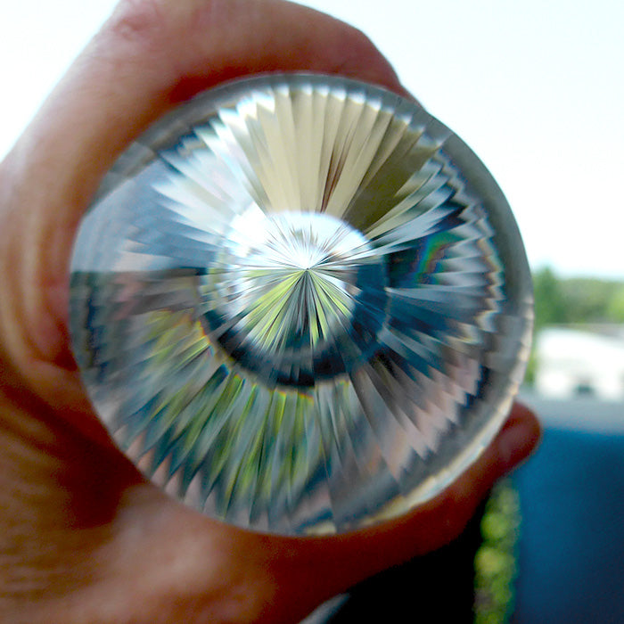 2X PRICE PLUNGE: Huge Fat 72 Sided Himalayan Quartz Kabbalistic Vogel Wand by David Zhuang