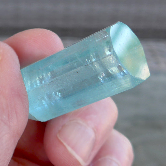 AAA Wide Gem Aquamarine Rod