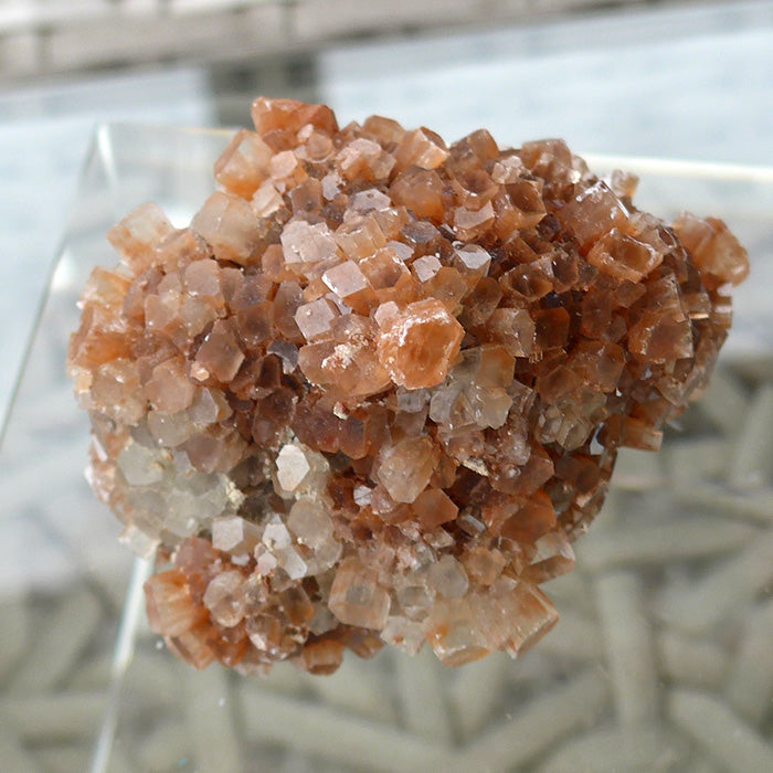 Gorgeous Orange Druzy Aragonite Meditation Stone