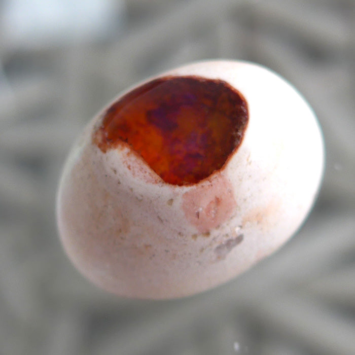Brilliant Orange Mexican Fire Opal Cabachon