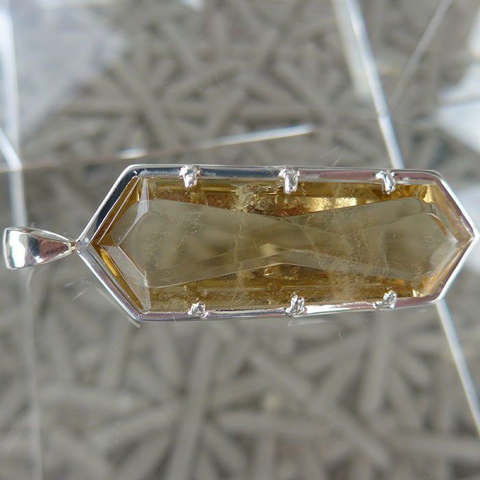Jumbo Zambian Citrine Infinite Energy Pendant Wand by Kings Amao