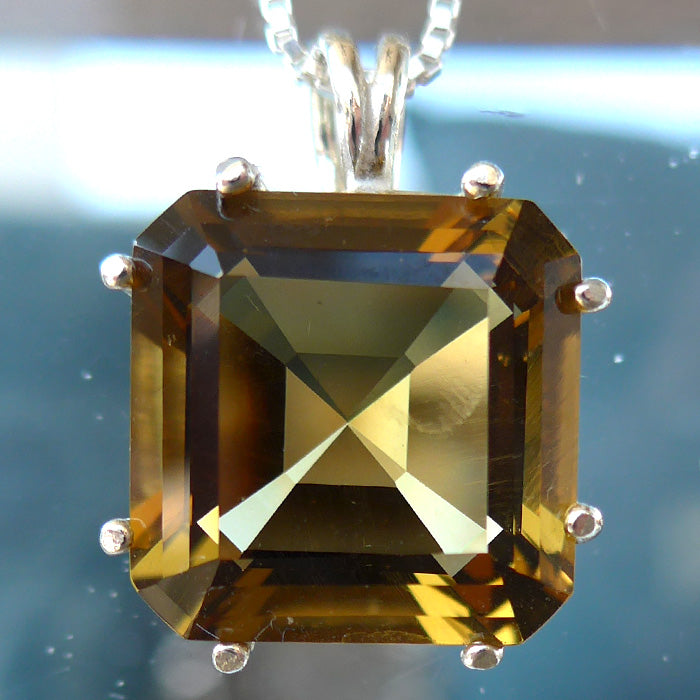 Citrine Earth Heart Pendant