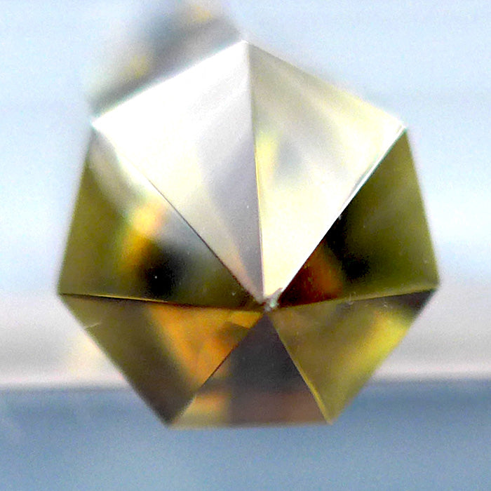 Slim Heptagonal Himalayan Phantom Citrine Vogel Wand by David Zhuang