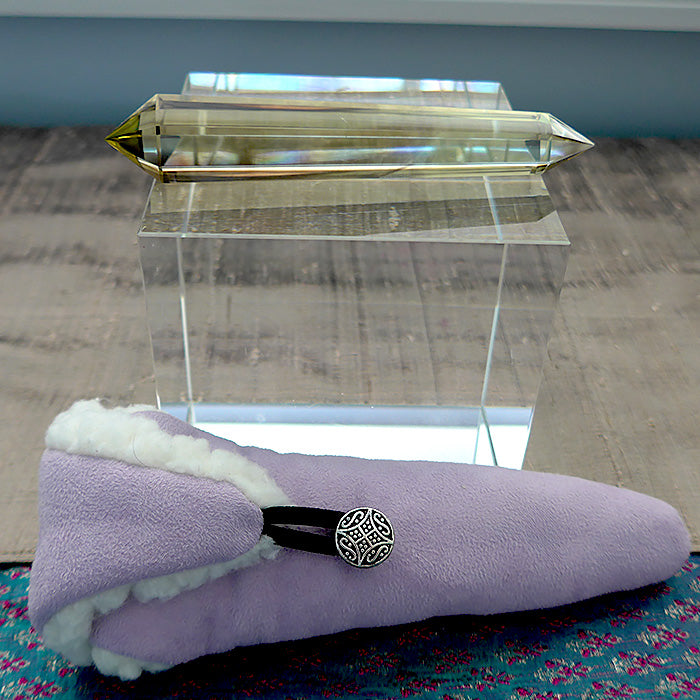 Slim Heptagonal Himalayan Phantom Citrine Vogel Wand by David Zhuang