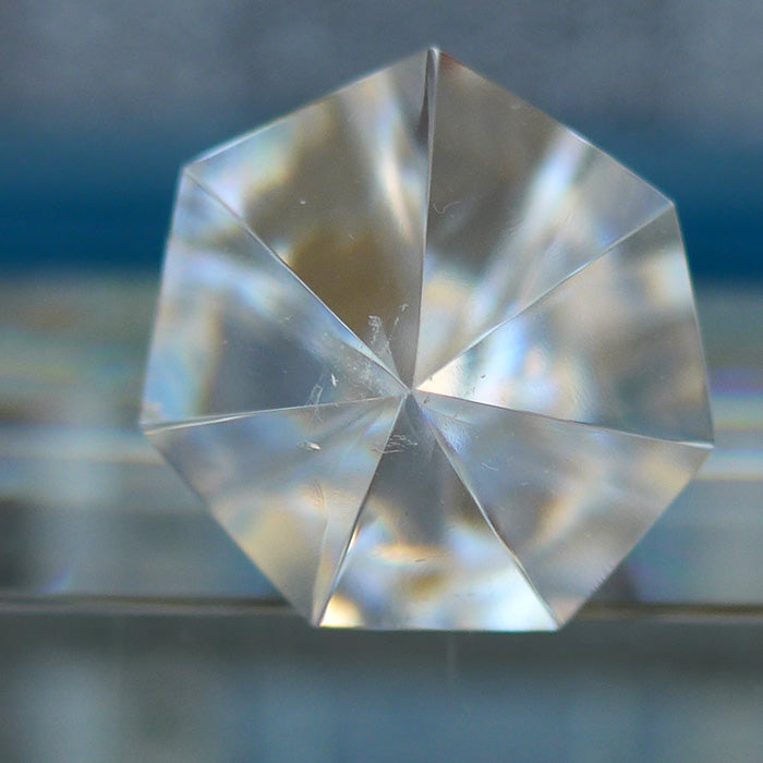 Elegant Heptagonal Himalayan Quartz Vogel Wand by David Zhuang