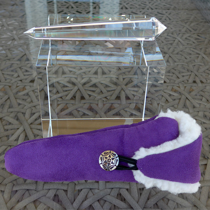 Elegant Heptagonal Himalayan Quartz Vogel Wand by David Zhuang