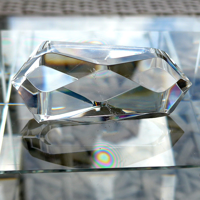 Clear Lemurian Quartz Mini Infinite Energy Wand by Kings Amao