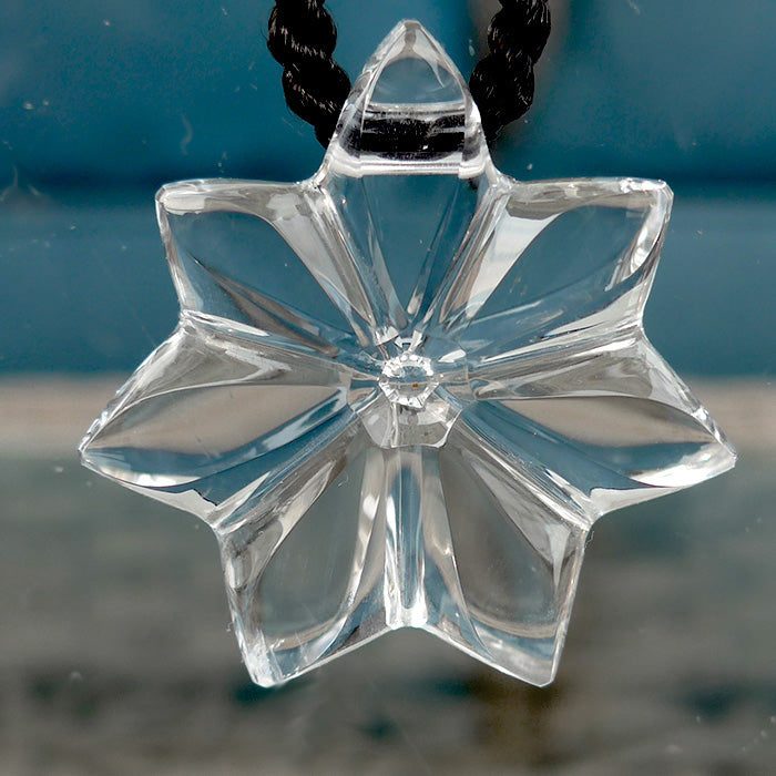 Ultra Clear Quartz Flower of Isis Pendant by Lawrence Stoller
