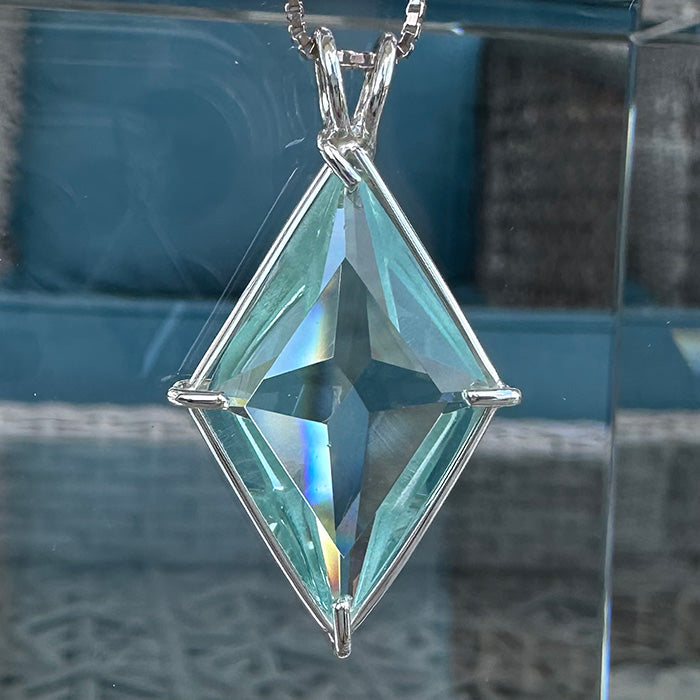 Luminous Colombian Obsidian Ascension Star Pendant