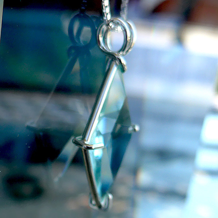 Luminous Colombian Obsidian Ascension Star Pendant