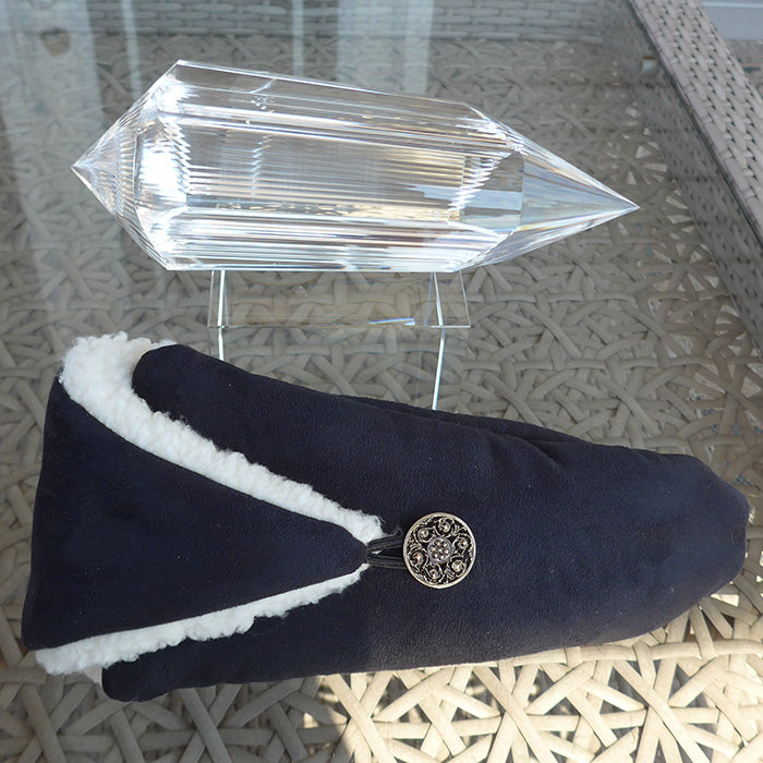 COLLECTOR'S ITEM: Giant Triangular 3 Convex Channel 6 Gate Master Cut 72 Facet Golden Dolphin Osiris Vogel Healing Wand by Ray Pinto