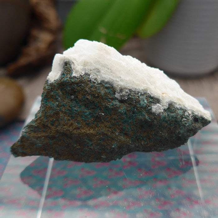 Druzy Apophyllite Specimen with Stilbite on Matrix