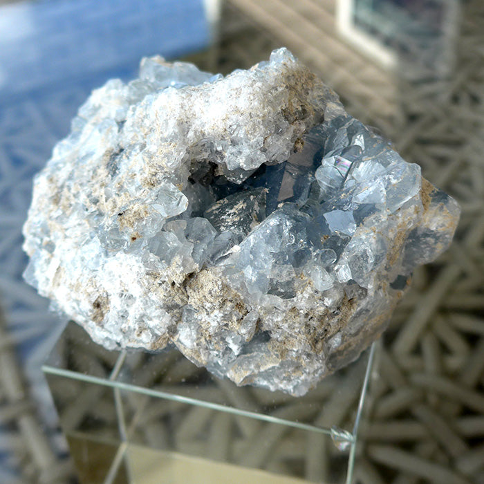 Druzy Celestite Multipoint Specimen