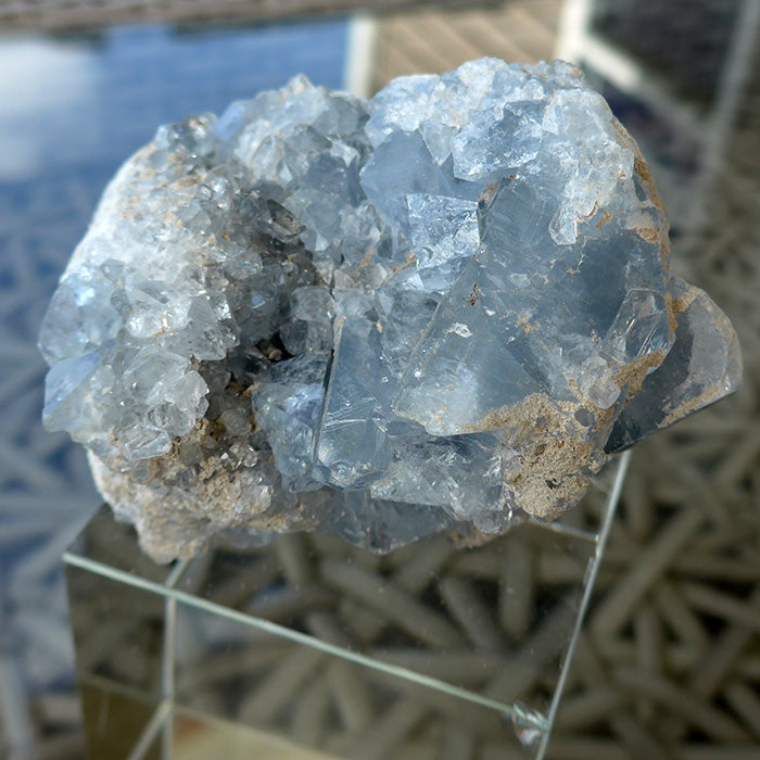 Druzy Celestite Multipoint Specimen