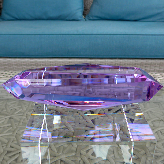 2X PRICE DROP: Large Lavender Quartz Unconditional Love Energy Wand by Kings Amao