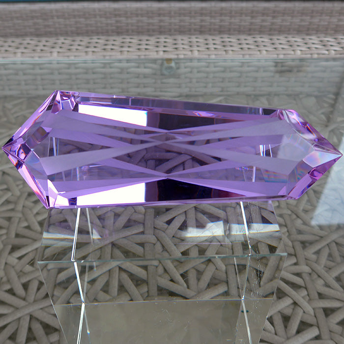 2X PRICE DROP: Large Lavender Quartz Unconditional Love Energy Wand by Kings Amao