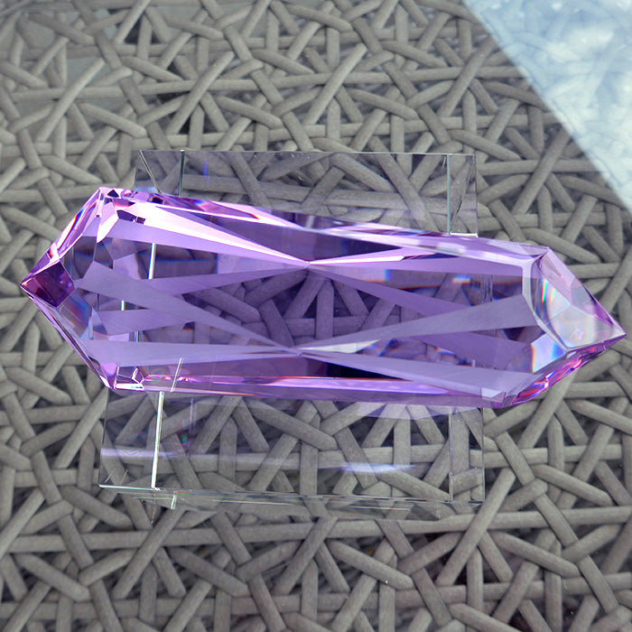 2X PRICE DROP: Large Lavender Quartz Unconditional Love Energy Wand by Kings Amao