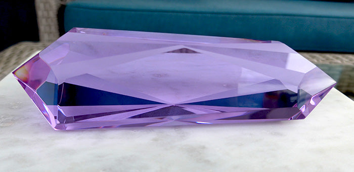 2X PRICE DROP: Large Lavender Quartz Unconditional Love Energy Wand by Kings Amao