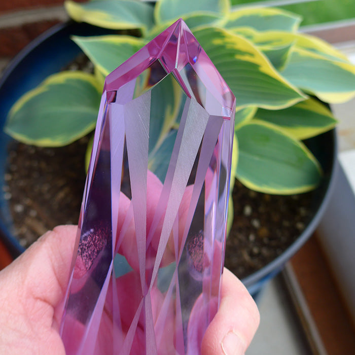 2X PRICE DROP: Large Lavender Quartz Unconditional Love Energy Wand by Kings Amao