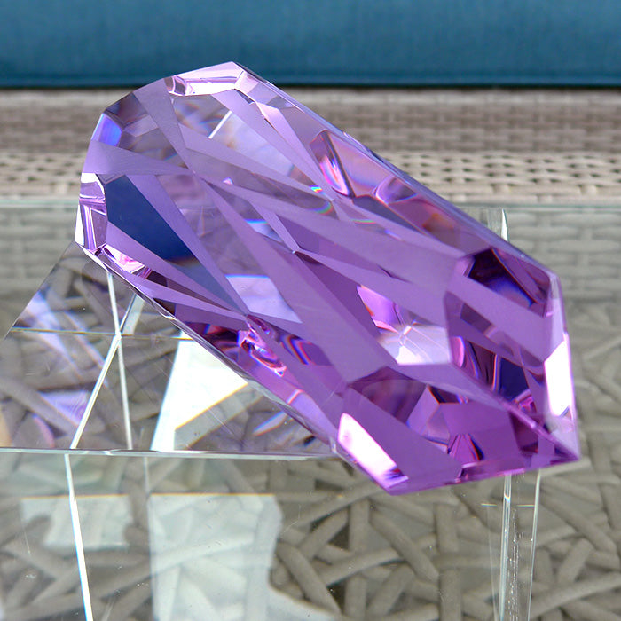 2X PRICE DROP: Large Lavender Quartz Unconditional Love Energy Wand by Kings Amao