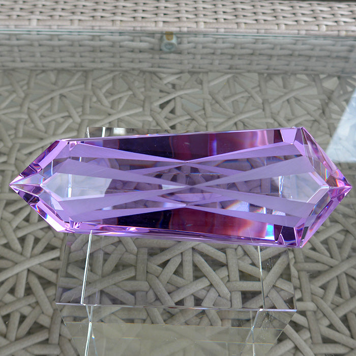 2X PRICE DROP: Large Lavender Quartz Unconditional Love Energy Wand by Kings Amao