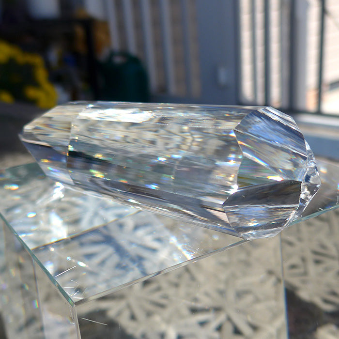 COLLECTOR'S ITEM:  Phat Isis Golden Dolphin Vogel Phi Crystal Healing Wand
