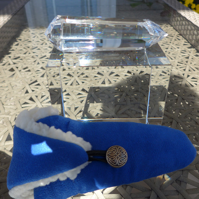 COLLECTOR'S ITEM:  Phat Isis Golden Dolphin Vogel Phi Crystal Healing Wand