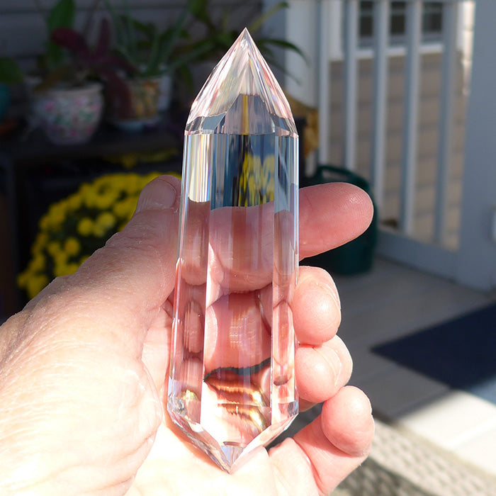 COLLECTOR'S ITEM:  Phat Isis Golden Dolphin Vogel Phi Crystal Healing Wand