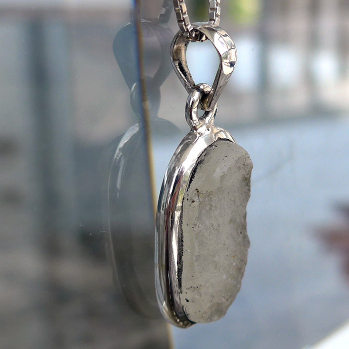 Libyan Desert Glass Pale Oval Pendant