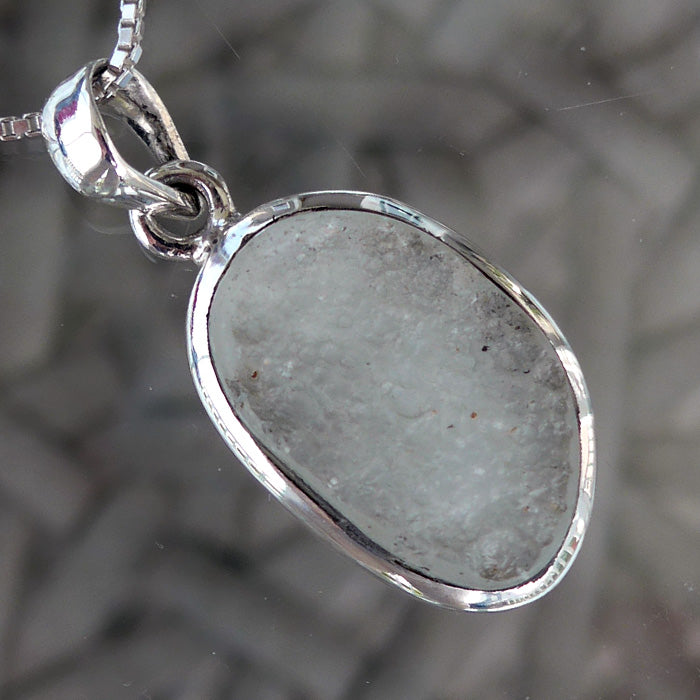 Libyan Desert Glass Pale Oval Pendant